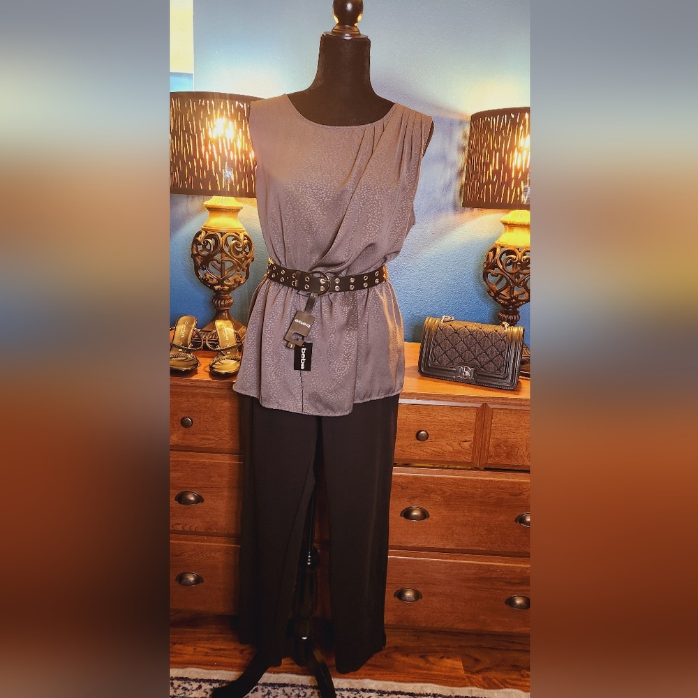 Bebe Silver Hoop Rocker Belt - NWT - Picture 7 of 8
